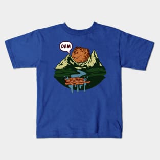 Funny River Pun on Beaver Dam Kids T-Shirt